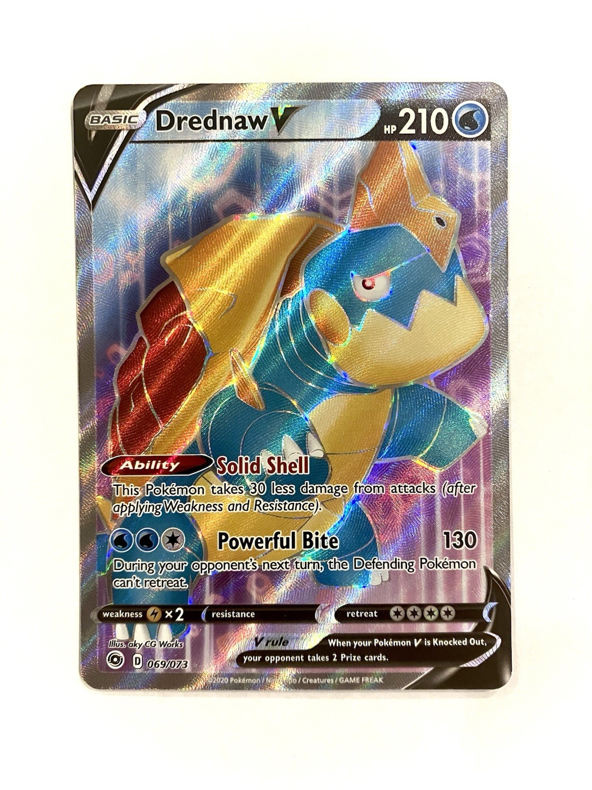 Drednaw V (Full Art) 69/73 Champions Path Holo Pokemon TCG NM