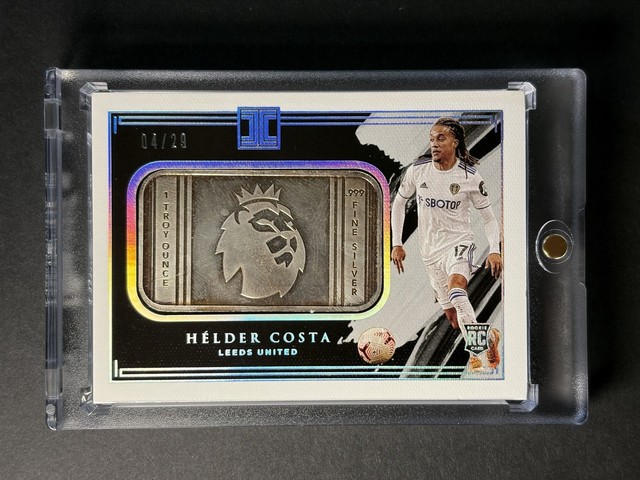 2020-21 Impeccable 1 Troy Oz .999 Silver Bar /29 Helder Costa RC Premier League