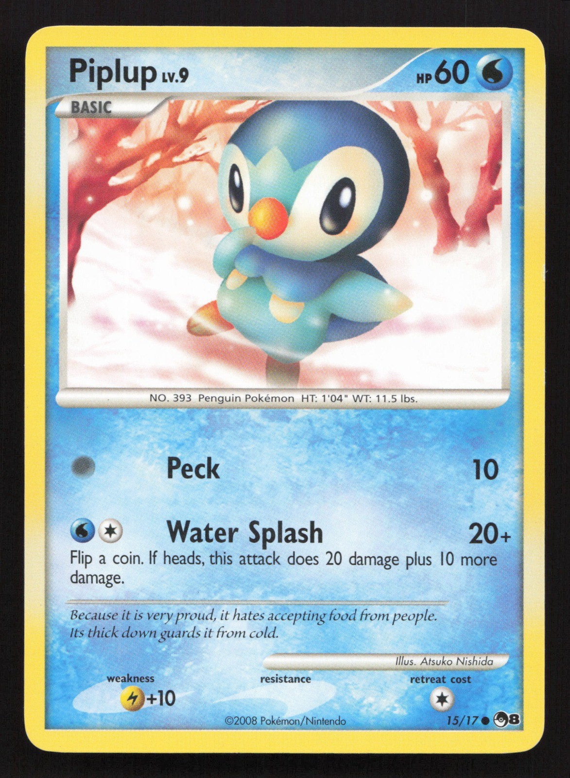 Piplup Common POP Series 8 015/017 LP