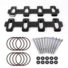 Rectangle Intake Manifold Adapter Plates Compatible with LS1 Cathedral Black