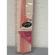 Vintage Goody Unbreakable Teasing Comb Light Pink 125 Open Package