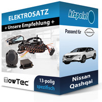 für Nissan Qashqai 10.2018-04.2019 Towtec E-Satz 13Polig Fahrzeugspezifisch NEU