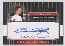 2008 Razor Signature Series Black 11/199 Brian Matusz #104 Auto h0i