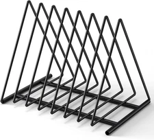 Triangle File Folder Racks,7 Sections File Holder,File Storage Sorter/Stand,Desk