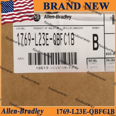 New NEW AB 1769-L23E-QBFC1B CMPLX 512KB Enet DI/O AI/O Controller