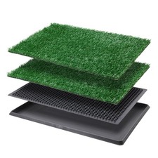 Dog Grass Pad with Tray - Dog Litter Box - Indoor Potty for Apartment and Pat...