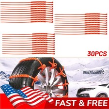 30 Pcs Snow Tire Chain For Car Truck Suv Anti-skid Emergency Winter Driving New 30 Pcs Snow Tire Chain For Car Truck Suv Anti-skid Emergency Winter Driving New