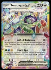 TERAPAGOS EX 128/142 ULTRA RARE STELLAR CROWN POKEMON HOLO NM
