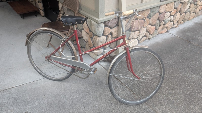 Silk Katakura 1967 3 Speed Handle  Woman's Bicycle Brought to US on Navy Ship