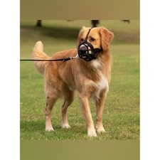 Baskerville Ultra Dog Muzzle Black, Comfortable Basket Muzzle Size 4