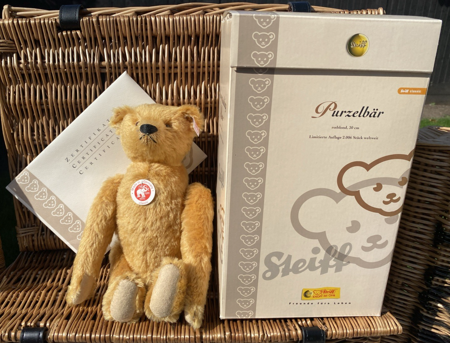 Steiff  2006 ""Somersaulting Bear"" Ltd Edition 30cm - Reddish Blond - EAN:037436