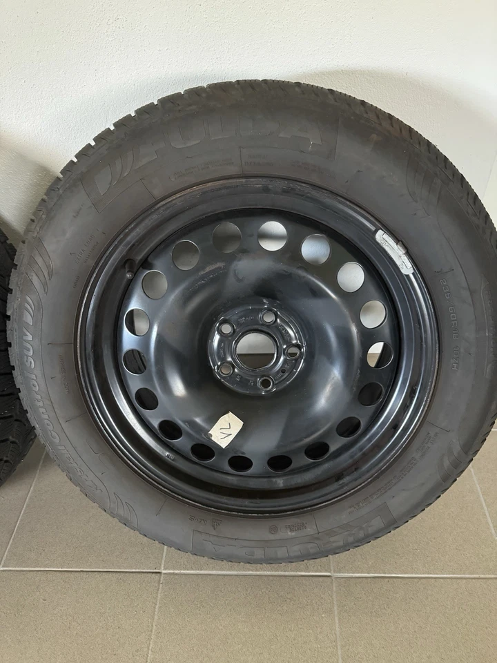 VW ID4 Winterreifen auf Stahlfelgen 235/60R18 107H Fulda 7 mm + 6 mm Profil - Bild 2 von 4