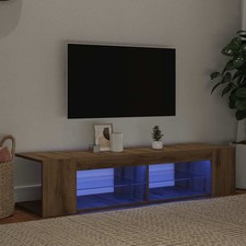TV Schrank mit LED Lowboard Fernsehschrank Fernsehtisch Holzwerkstoff vidaXL