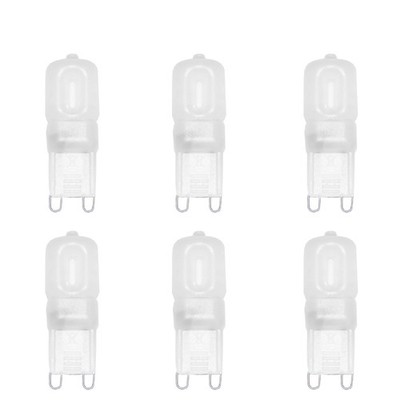 6 x LED G9 2.5W 200lm 230V matt warm 3000K Ersatz für Halogen Leuchtmittel 20W