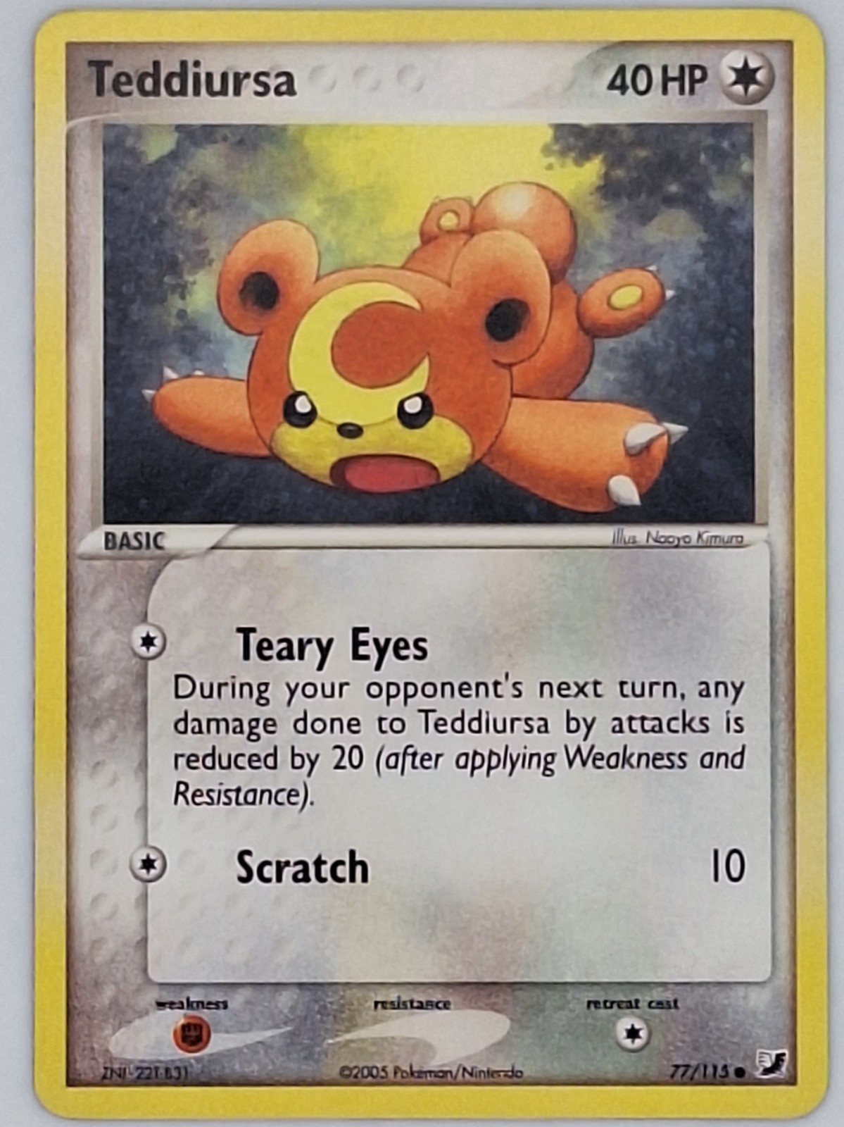 Teddiursa 77/115 Pokemon - EX Unseen Forces LP