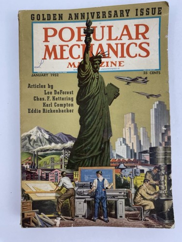 Vtg. Popular Mechanics Lot (1952–1959) – 6 Issues DIY Science Golden Anniv. - Picture 3 of 13