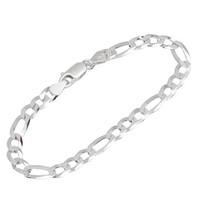 Armband 925 Sterling Silber 19Cm Venezianerkette 6Fach Diamantiert Armbandkette