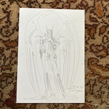 Luis Royo Original Zeichnung  Batwoman Teufelin A 3