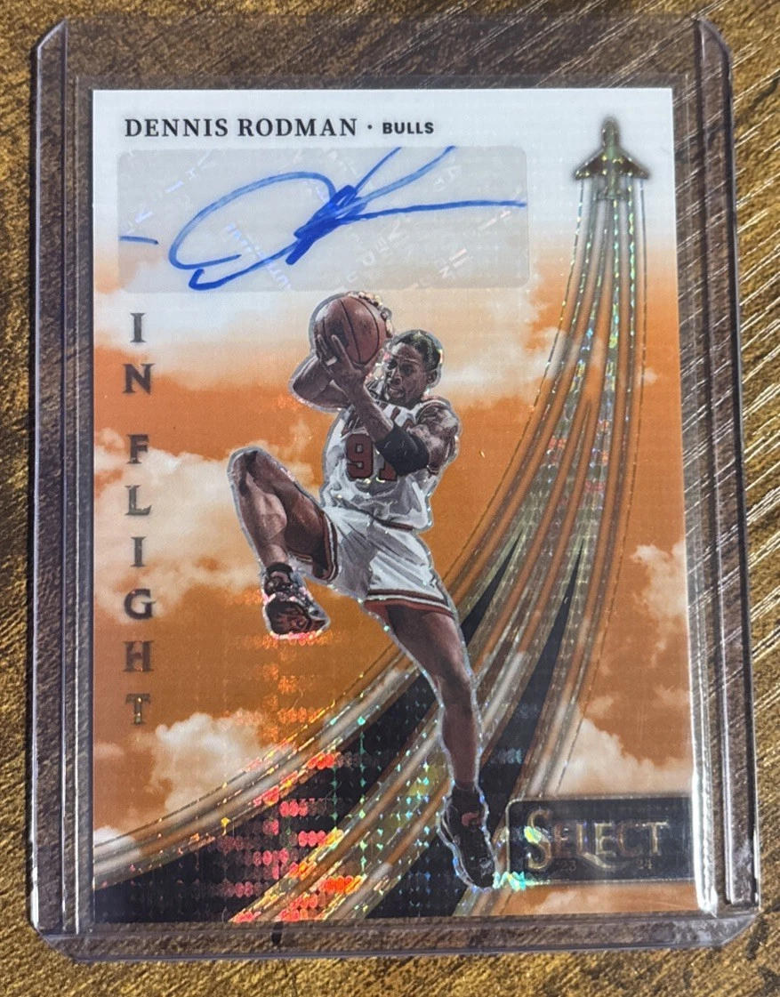 Panini Dennis Rodman Basketball Autographed Sports Trading Cards