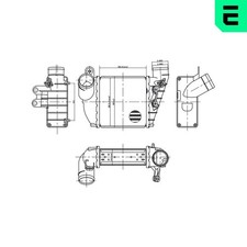Ladeluftkühler ERA 672108 für VW GOLF 4 1J1 BORA 1 1J2 Variant 1J6 1J5 VAN GTI 2