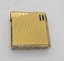 Vintage Maruman Halley Japan 22K Gold Plated Electronic Gas Lighter