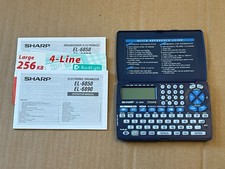 SHARP EL-6890 256KB Memo Master Organizer Planner Handheld Electronic Memo Clock