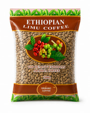 Ethiopian Limu Coffee Beans 1kg | Top Quality Arabica Coffee | Organic Whole Bea