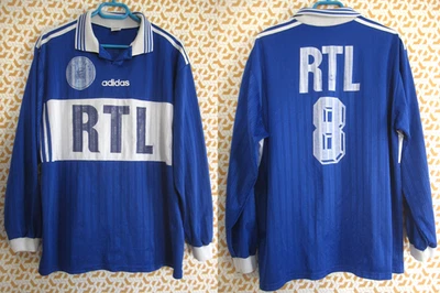 Maillot Adidas Coupe de France Bleu 2000 RTL #8 Porté vintage Jersey Homme - XL - Photo 1/4