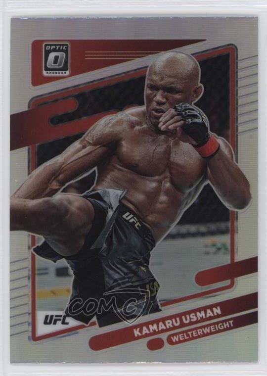 2022 Panini Donruss Optic UFC Holo Prizm Kamaru Usman #42 17qj