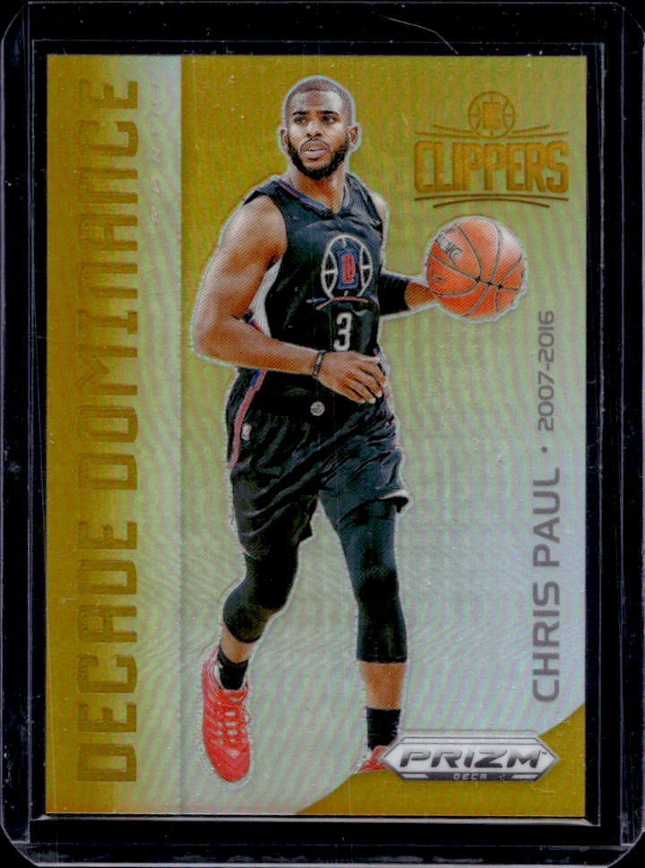 2023-24 Panini Prizm Deca Chris Paul Decade Dominance Gold #3/10 Clippers