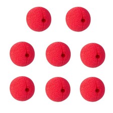 Yilistore 8 Pcs Red Circus Clown Nose, Adult Christmas Costume One Size,