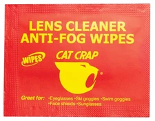 EK Cat Crap Anti-Fog Wipes 25ct - Keep Your Vision Clear!