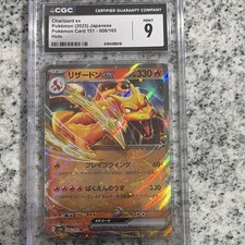 CGC 9 Charizard ex 006/165 Carta Pokémon 151 Holo 2023 Giapponese