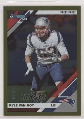 2019 Panini Donruss Press Proof Gold 34/50 Kyle Van Noy #167 0st9