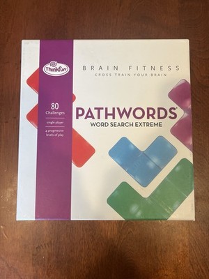 ThinkFun Pathwords Word Search Extreme Brain Teaser Puzzle, Plastic Multicolor