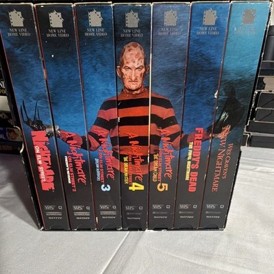 New Line Home Video The Nightmare Collection Digitally Remastered VHS Box Set