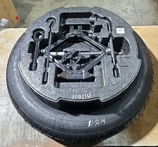 KIA OPTIMA SPARE TIRE KIT 17" WHEEL RIM W. JACK  T135/80D17 FITS 2011 THRU 2025 