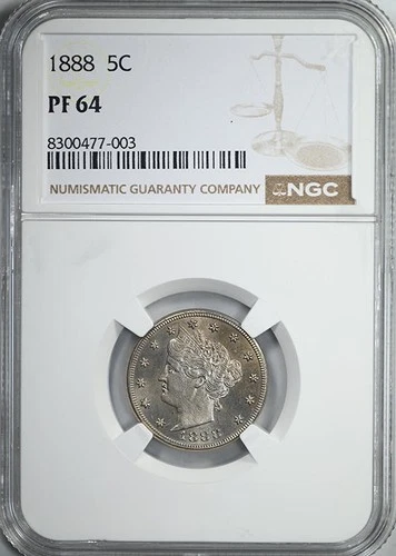 1888 Proof Liberty V-Nickel 5C NGC PF64