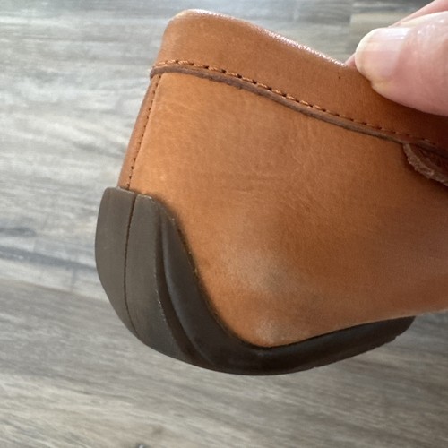 Hush Puppies 9 Driving Moccasin Double bit Leather Loafer 9M Flat Tan Moyen 41 - Picture 21 of 24