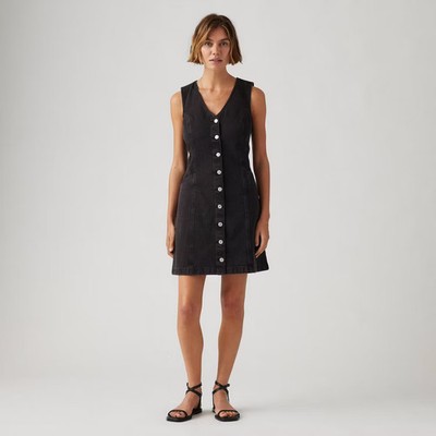 white christmas dresses Fifteen Twenty Elora Mixed Media Vest Dress - Oatmeal main image 0