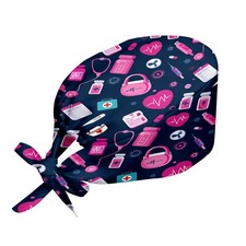Adjustable Lightweight Scrub Caps Surgical Hat Nurse Cap For Women Men