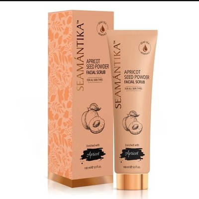 Seamantika Apricot Seed Powder Facial Dead Sea Mask For All Skin Types 100ml