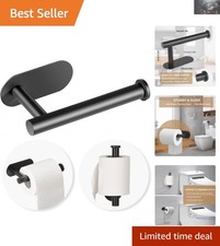Rustproof Stainless Steel Toilet Paper Holder with Self-Adhesive Installation