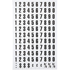 110 Magnetic Numbers for Dry Erase Boards - Easily Changeable, Black, 0.75" H