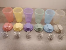 6 PK 16 OZ  Protein Shaker Bottles Pastel Shades NEW