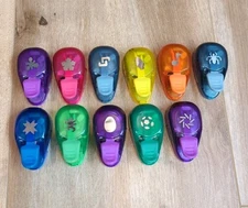 Lot Of 11 EK Success  Paper Shapers Mini Whale-Style Thumb Punch 1/2" 