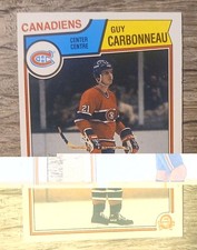 1983-84 O-Pee-Chee - Guy Carbonneau #185 Rookie Card. rookie card picture