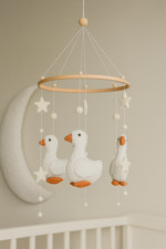 Duck nursery baby mobile
