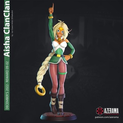 Aisha Clan-Clan Figure / Statue various sizes