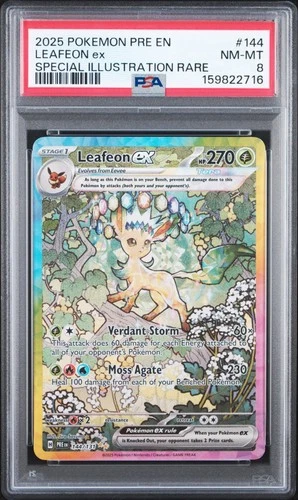 Leafeon ex [SIR 144/131 PSA 8] Pokemon Prismatic Evolutions - English Grade Mint